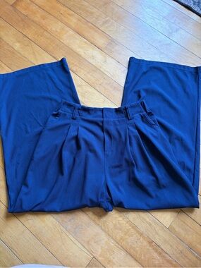 HALARA High Waisted Wide Leg Waffle Work Pants